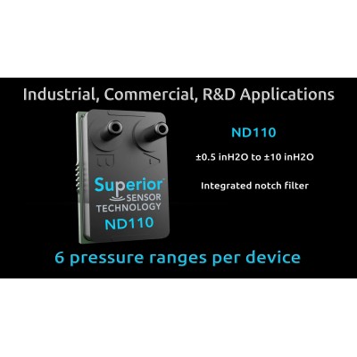 Superior Sensors ND Series of Industrial Pressure Sensors