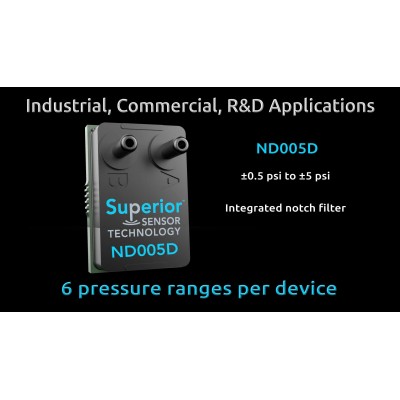 Superior Sensors ND Series of Industrial Pressure Sensors