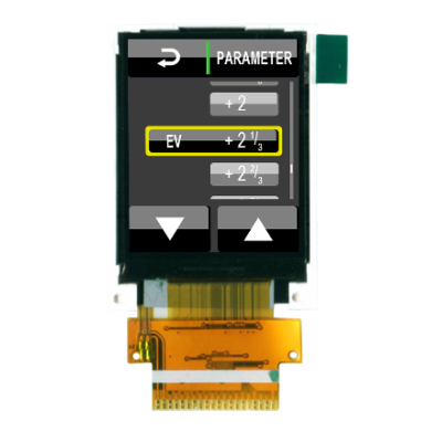Pantalla TFT de 1,77" con una resolución de 128 (RGB) x 160