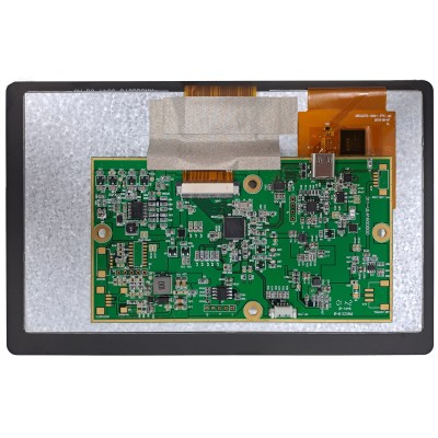 Pantalla TFT de 7,0 pulgadas, luminancia de 800 cd/m2 con panel táctil resistivo de 4 hilos e interfaz LVDS de Digiwise