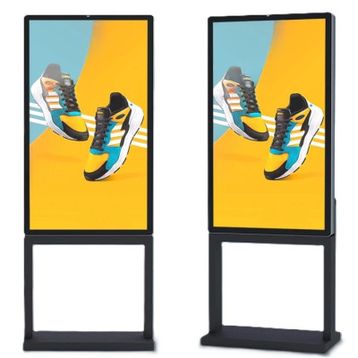 Quiosco de señalización digital inteligente, delgado, resistente al agua IP66 para exteriores