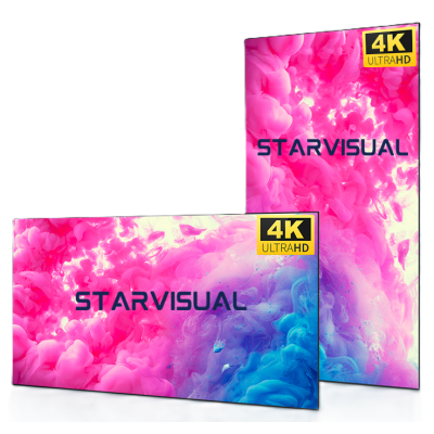 Pantalla LCD ultradelgada comercial para interiores