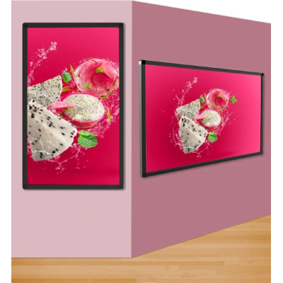Ultra Slim Indoor Wall Mounted Digital Signage Display