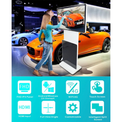 360° Rotating Touch LCD Digital Signage Kiosk