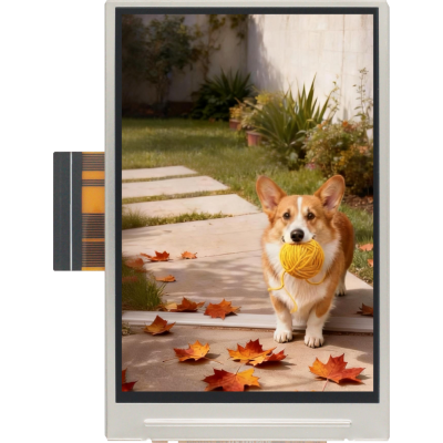 Compact 3.5-inch TFT colour display module with capacitive touchscreen,